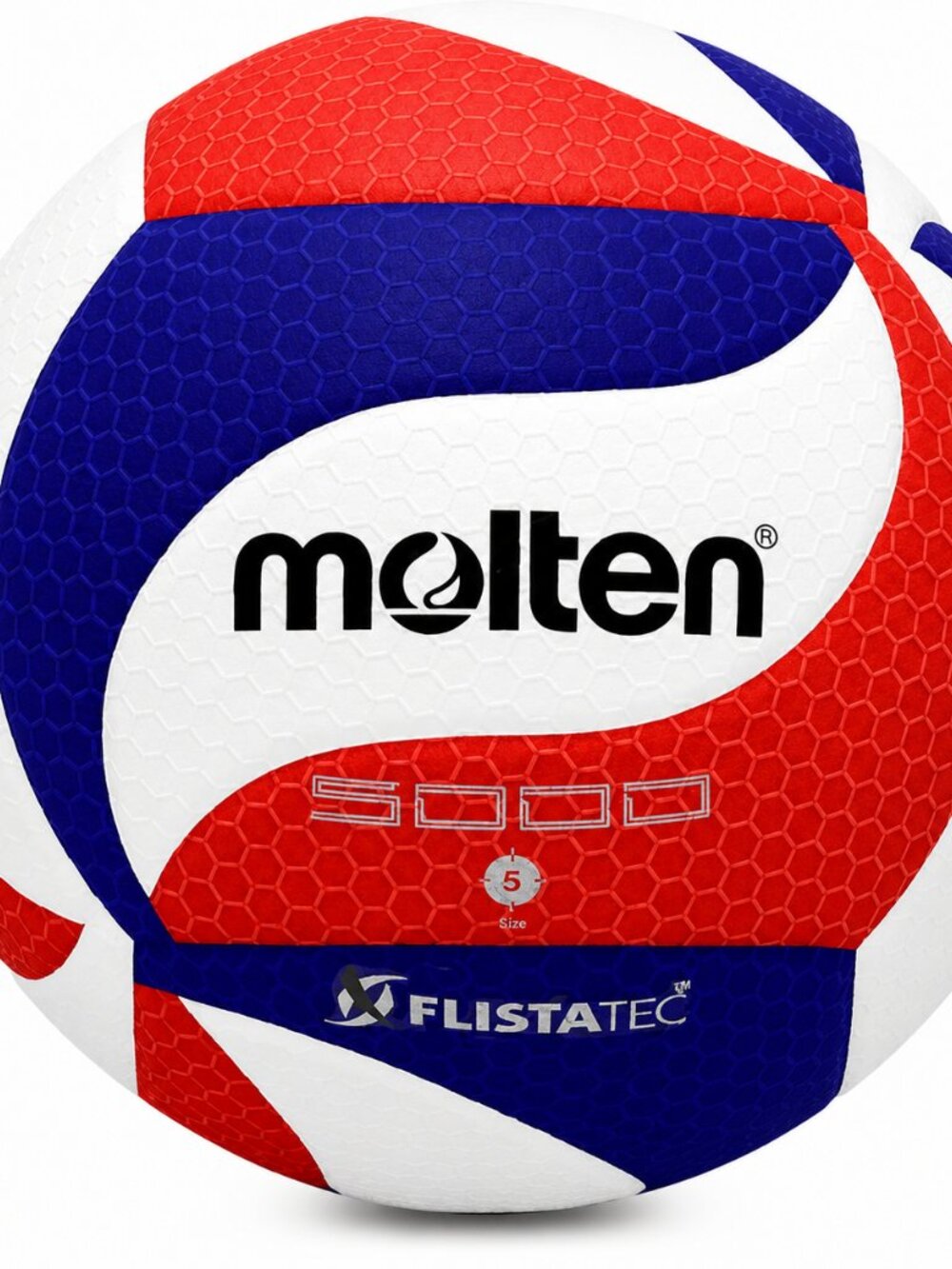 Molten Volleyball V5M5000-3USA FLISTATEC Volleyball - Red, White, Blue